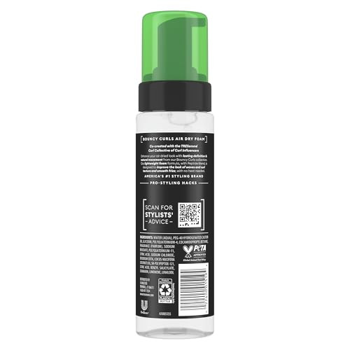 Tresemm Air Dry Foam Bouncy Curls Foam For Humidity Protection With Peptide Blend 1 Ct 7.5 Fl Oz