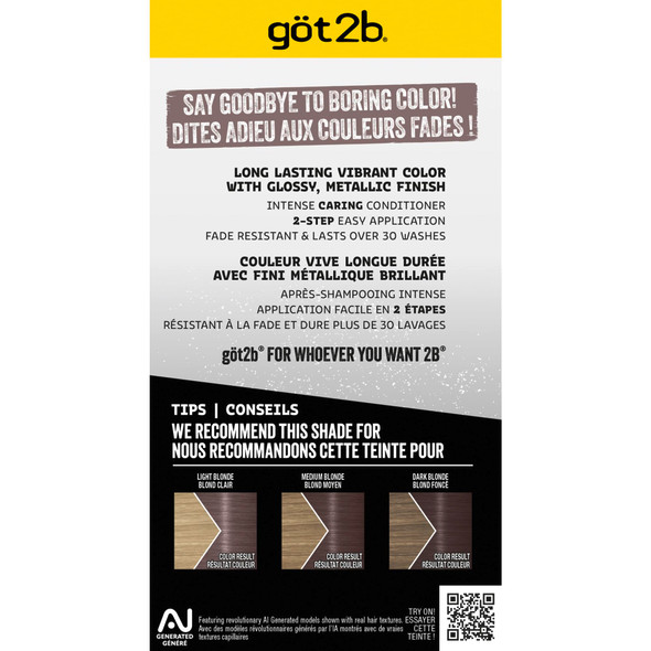 Got2B Schwarzkopf Got2B Metallics Permanent Hair Color M83 Urban Mauve