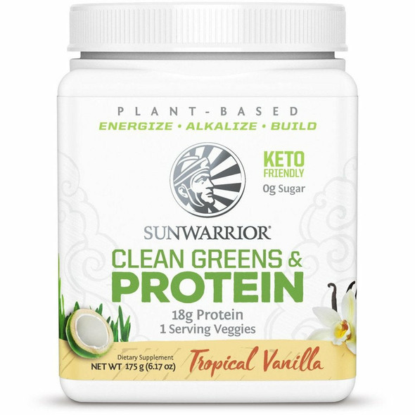 Clean Greens and Protein Tropical Vanilla 7 Servings By Sunwarrior