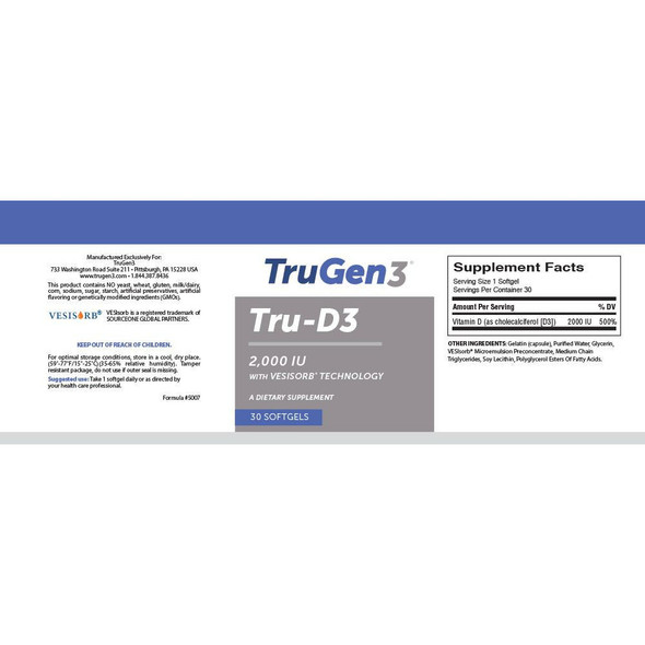 Tru-D3 30 softgels by TruGen3
