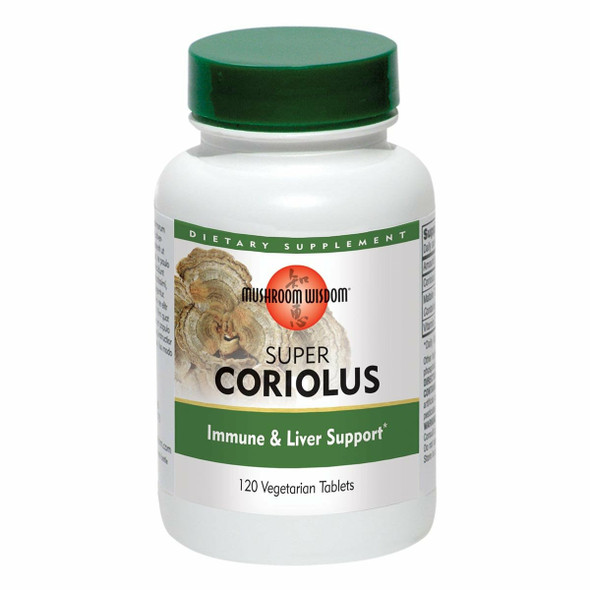 Super Coriolus 120 vegtabs by Mushroom Wisdom, Inc.