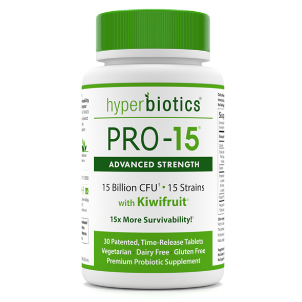 PRO-15 Advanced Strength 60 tabs by Hyperbiotics