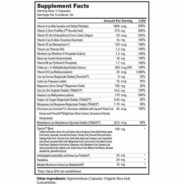 Multivitamin Immune 60 caps by Advanced Nutrition by Zahler