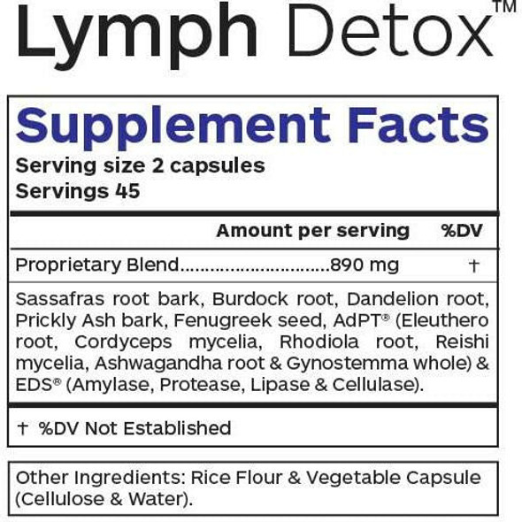 Lymph Detox 90 caps by Professional Botanicals