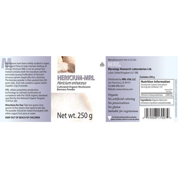 Hericium-MRL 250 gms by Mycology Research Labs