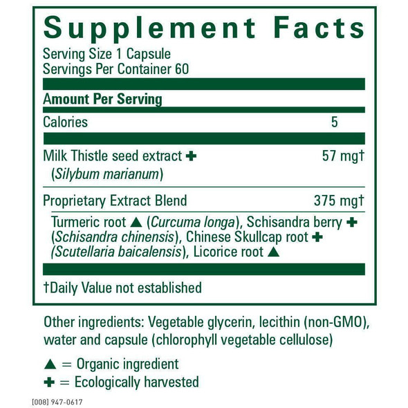 Daily Liver Formula 60 Liquid Phyto-Caps by Gaia Herbs