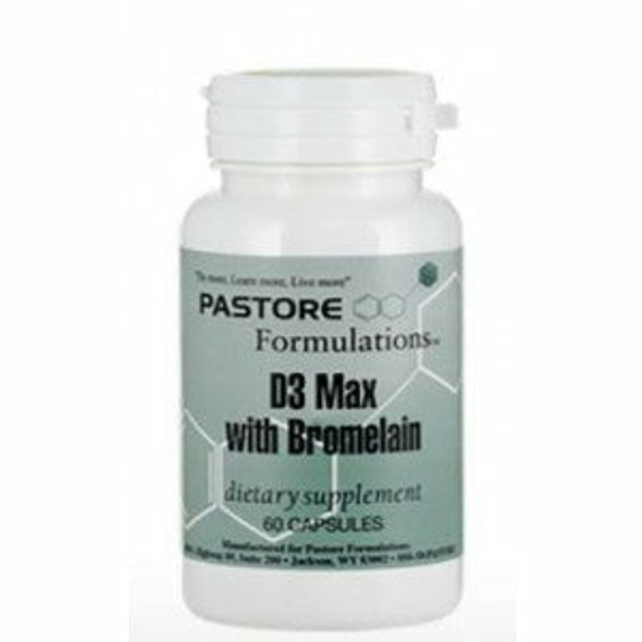 D3 Max with Bromelain 60 caps by Pastore Formulations D3 Max with Bromelain 60 caps by Pastore Formulations