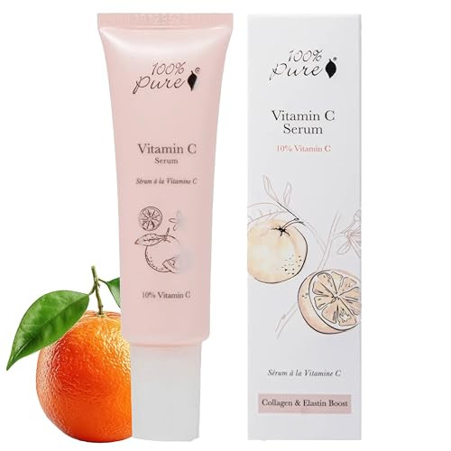 100% Pure Vitamin C Face Serum Hydrating Glow Skin Care With Ala 1 Fl Oz