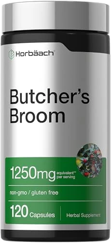 Horbaach Butchers Broom Capsules 120 Count