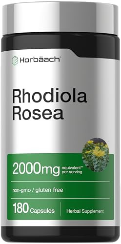 Horbaach Rhodiola Rosea Capsules 180 Count