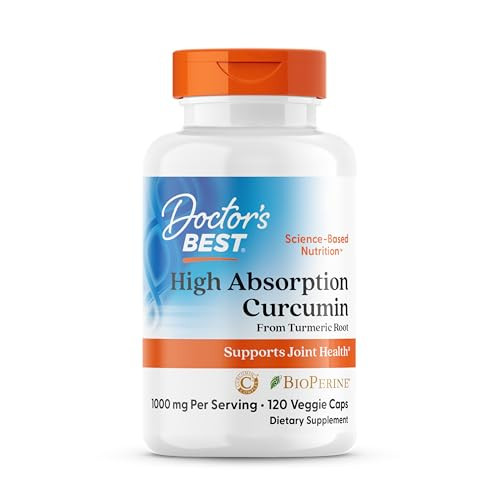 Doctor's Best Turmeric Curcumin Supplement For Men & Women 120 Veg Capsules 1000Mg