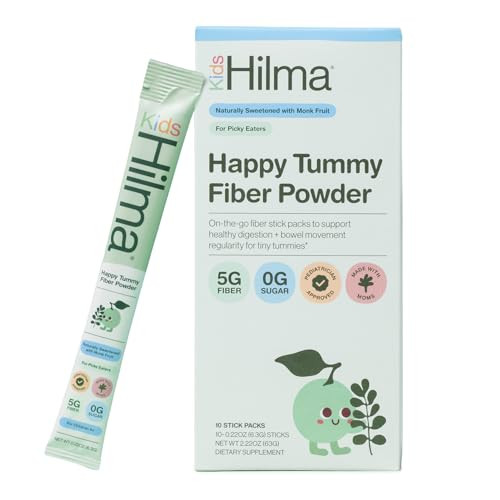 Hilma Happy Tummy Fiber Powder 10 Packets 10 Pack