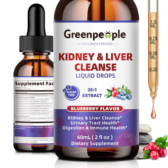 Greenpeople Kidney Cleanse Detox & Repair 2 Oz 1 Pack