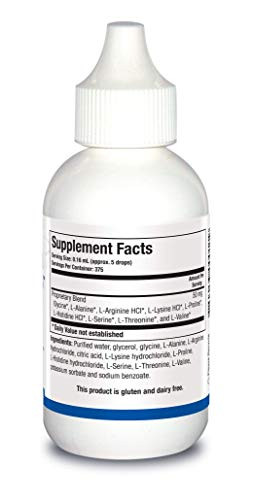 Biotics Research Amino Acid Quick Sorb Liquid Formula Highly Absorbed Glycine L 2 Fluid Ounces