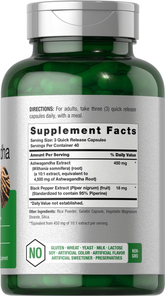 Horbaach Ashwagandha Supplement 120 Capsules