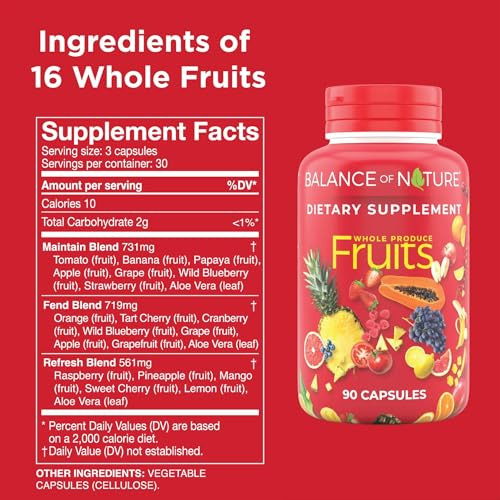 Balance Of Nature Whole Fruits Supplement With Superfood Fruits