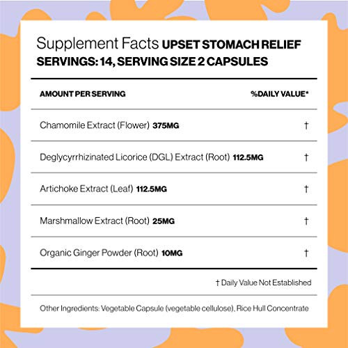 Hilma Natural Upset Stomach Relief 28 Capsules
