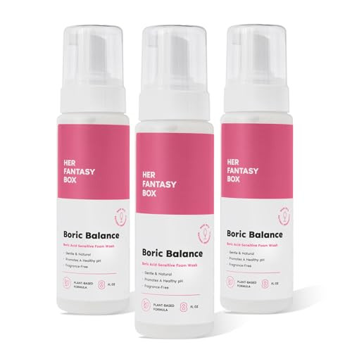 Her Fantasy Box Boric Balance Yoni Foam Wash 3 Pack Each) 6 Fl Oz 3 Pack