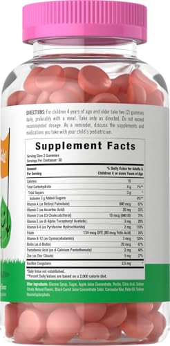 Carlyle Kids Multivitamin Gummies With Probiotics 60 Chewables