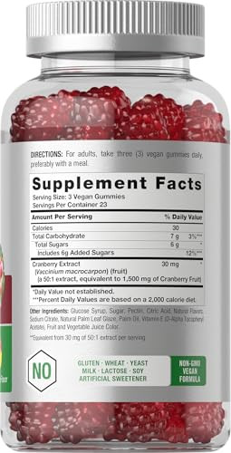 Horbaach Cranberry Gummies 70 Count