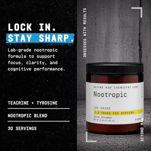 Beyond Raw Chemistry Labs Nootropic Powder Cognitive Enhancer And Memory Support 30 Servings