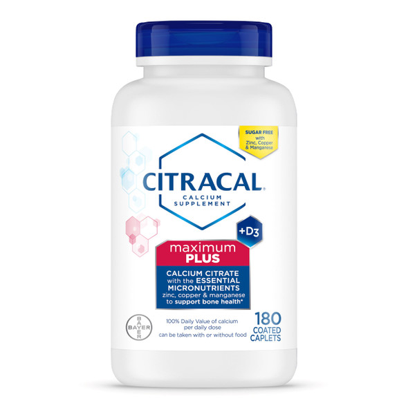 Citracal Maximum Plus Calcium Supplement 180 Count
