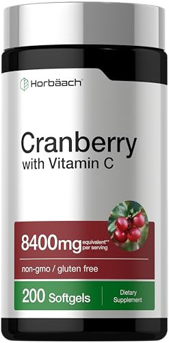 Horbaach Cranberry Pills For Women And Men 200 Softgels