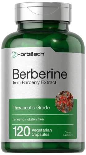 Horbaach Berberine Hcl Supplement 120 Capsules 500Mg