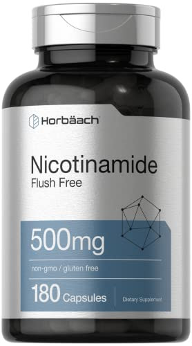 Horbaach Nicotinamide 180 Capsules 500Mg