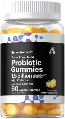 Horbaach Probiotic Gummies 15 Billion Cfu 60 Count