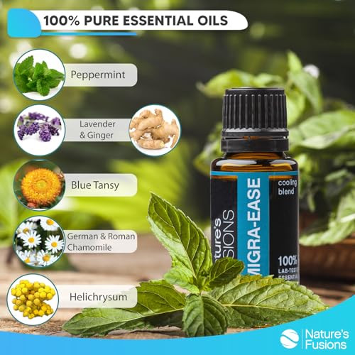 Nature's Fusions Migraease Pure Essential Oil Blend 15Ml