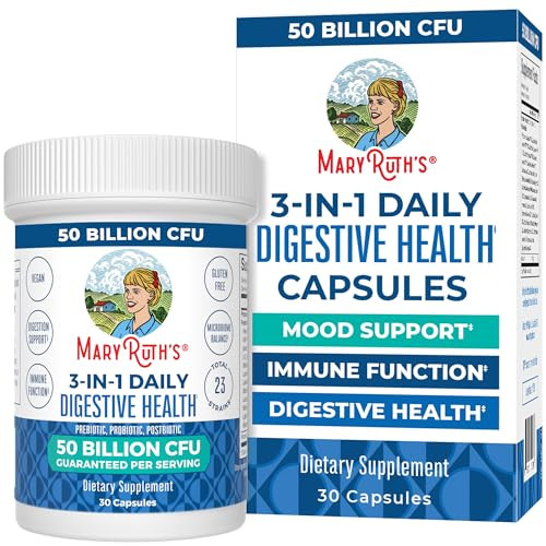 Maryruth's 3 In 1 Probiotics For Digestive Health 30 Servings