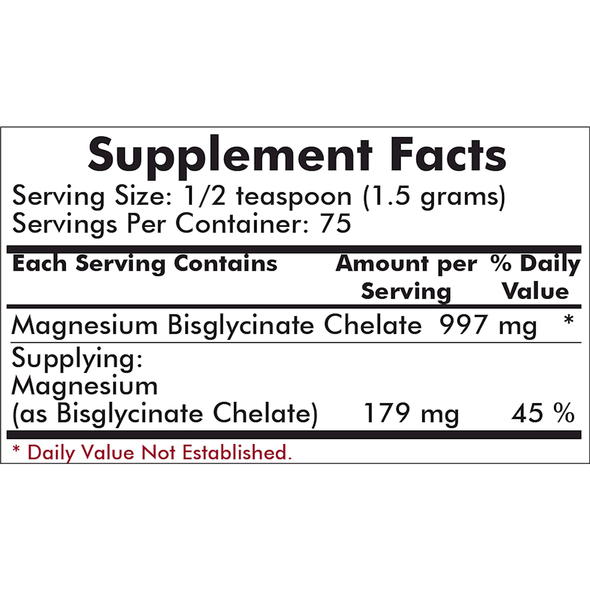 Buffered Magnesium Bisglycinate 113 gms by Kirkman Labs