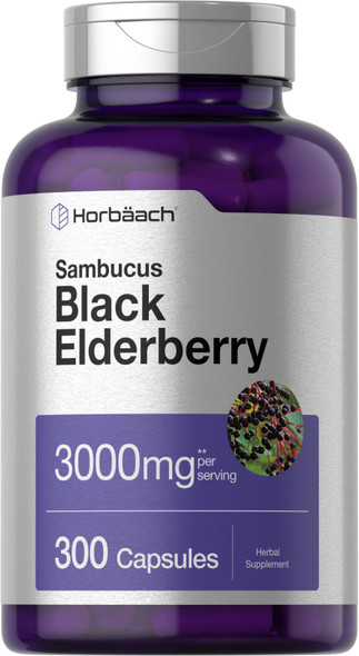 Horbaach Black Elderberry 300 Capsules