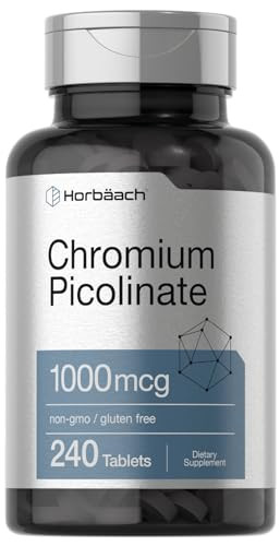 Horbaach Chromium Picolinate 240 Tablets 1000Mcg