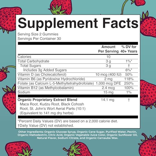 Maryruth's Organic Menopause Gummies By Maryruth's 30 Servings