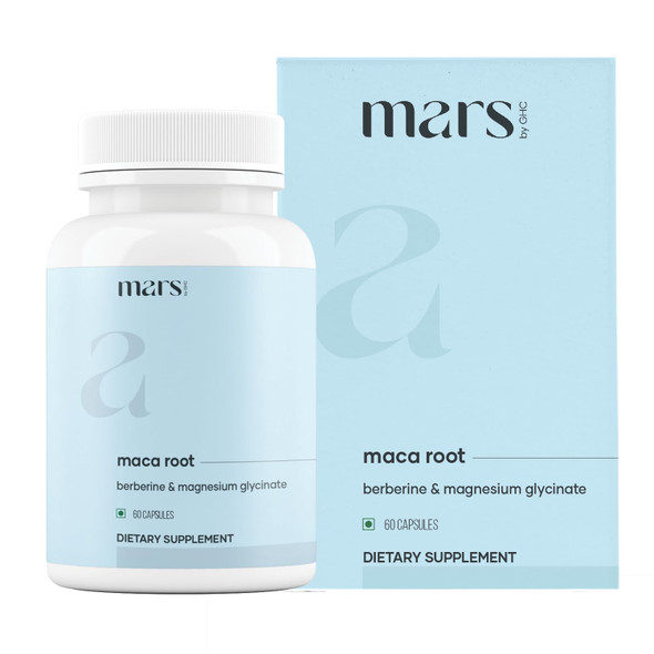 Mars By Ghc Maca Root Capsules With Ginseng Magnesium & Berberine 60 Capsules Pack Of 1