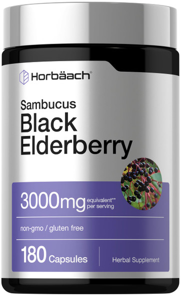 Horbaach Black Elderberry 180 Capsules
