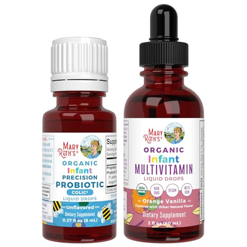 Maryruth's Organics Infant Precision Probiotics Colic & Multivitamin Iron Drops