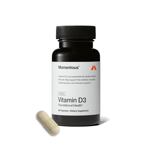 Momentous Vitamin D3 Supplement 60 Servings 5000 Iu