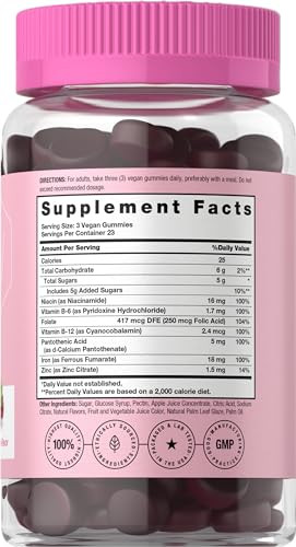Horbaach Iron Gummies For Women 70 Count