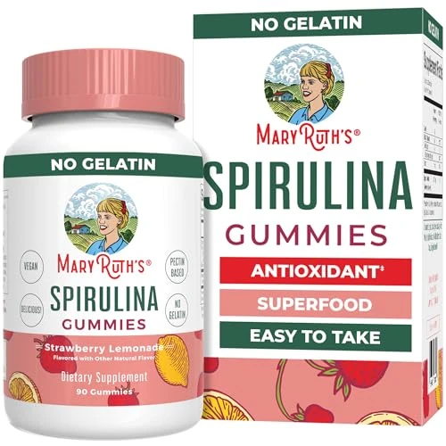 Maryruth's Spirulina Gummies Made With Organic Spirulina 90 Count
