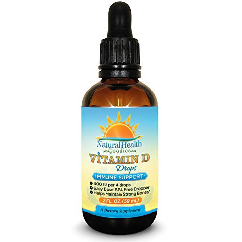 Natural Health Goodies Vitamin D Drops For Kids And Adults 2 Ounce