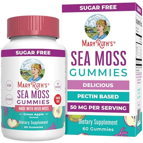 Maryruth's Organics Gummies Sugar Made With Irish Sea Moss For 60 Count