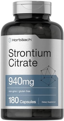 Horbaach Strontium Citrate 180 Capsules 940 Mg