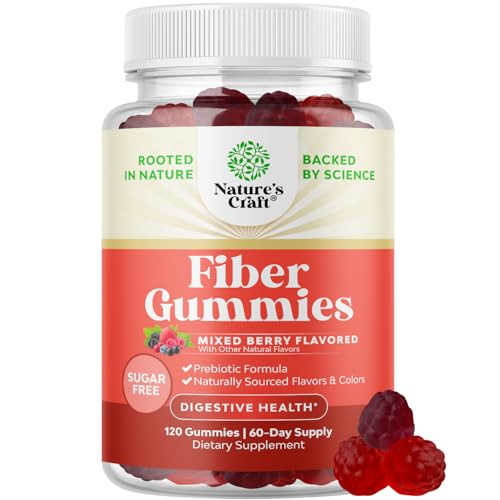 Natures Craft Fiber Gummies For Adults 120 Count