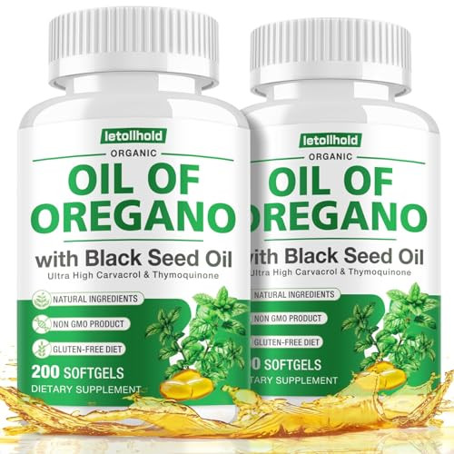 Letollhold Oil Of Oregano With Black Seed Oil Oregano Oil Oapsules 400 Softgel