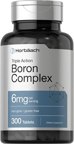 Horbaach Triple Boron Complex Supplement 300 Tablets 6 Mg