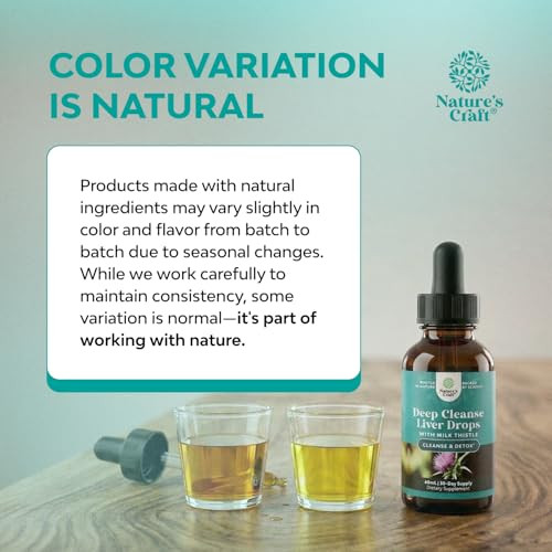 Natures Craft Deep Liver Cleanse Detox & Repair With Milk Thistle Liquid 2Fl Oz