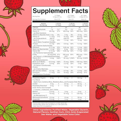 Maryruth's Liquid Morning Multivitamin (Strawberry) & Liquid Nighttime Multimineral (Coconut 15Oz